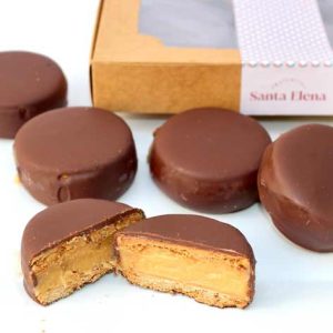 Alfajores Chocolate Bitter 56% Caja 6 Unidades