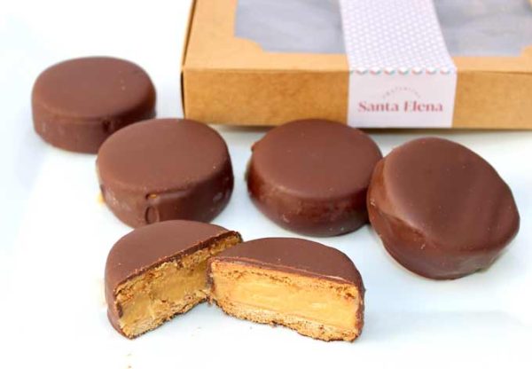 Alfajores Chocolate Bitter 56% Caja 6 Unidades